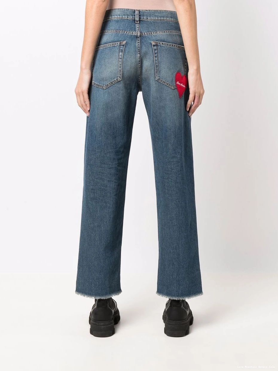 Affordable jeans straight-leg Love mid-rise Moschino Women 0407